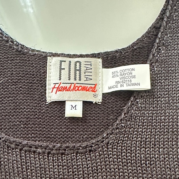 FIA ITALIA Black Knit Sleeveless Top - Picture 2 of 5